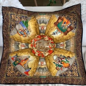 Gucci Silk Twill Scarf - 100% Authentic